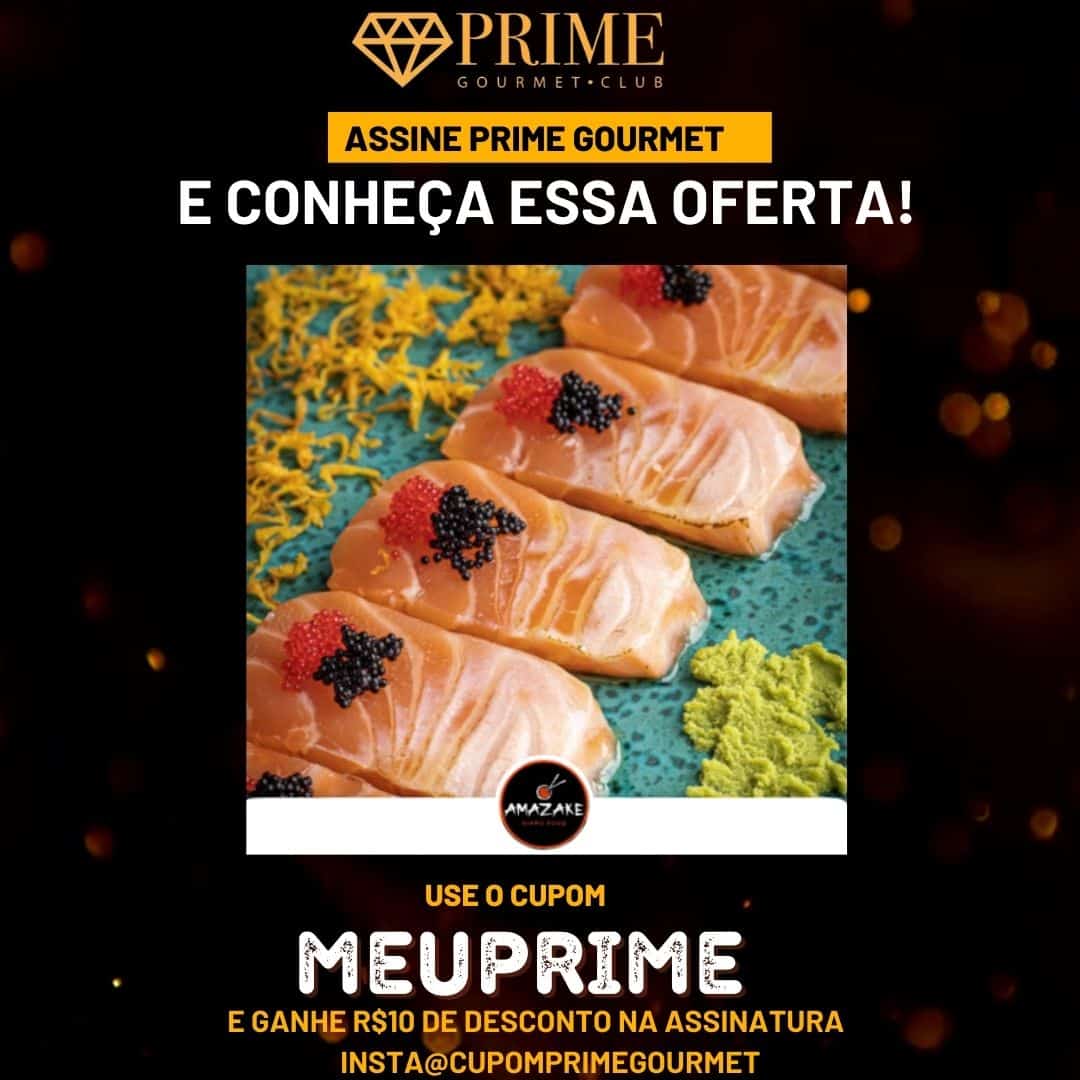 cupom desconto prime gourmet amazake