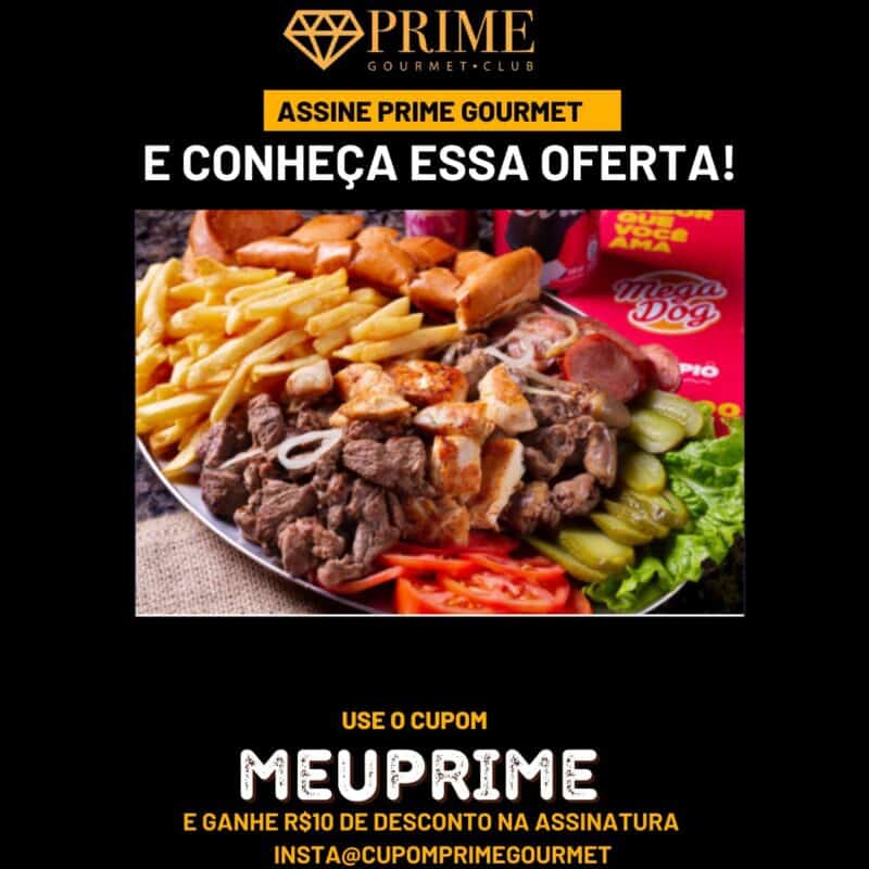 cupom desconto prime gourmet mega