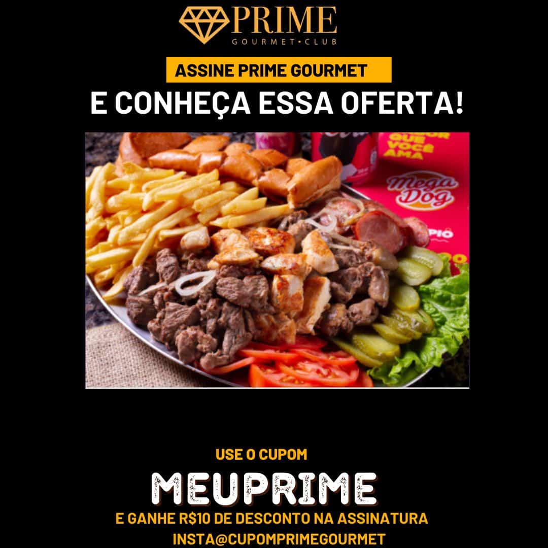 cupom desconto prime gourmet mega
