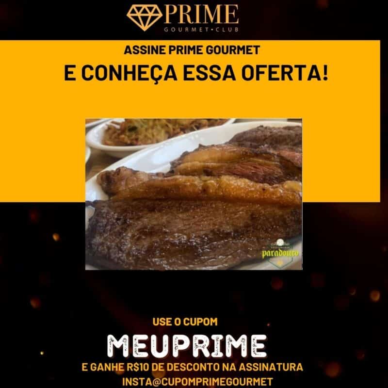 cupom desconto prime gourmet paradouro