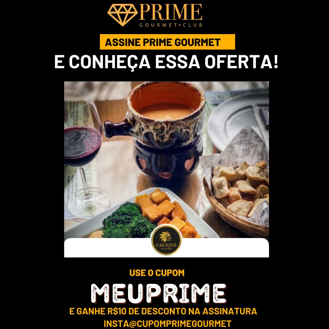 cupom desconto prime gourmet cacique