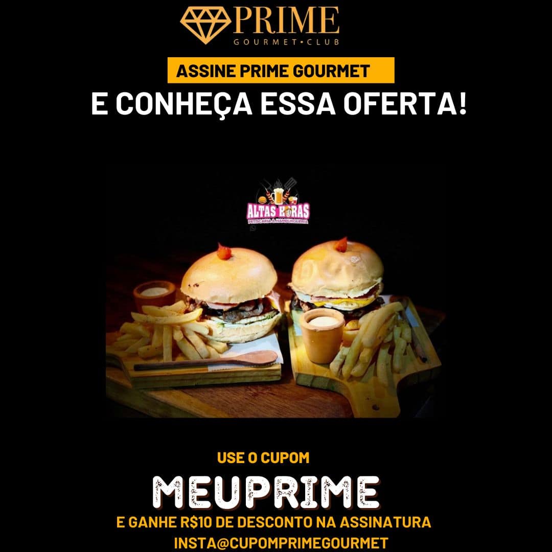 cupom desconto prime gourmet altashoras