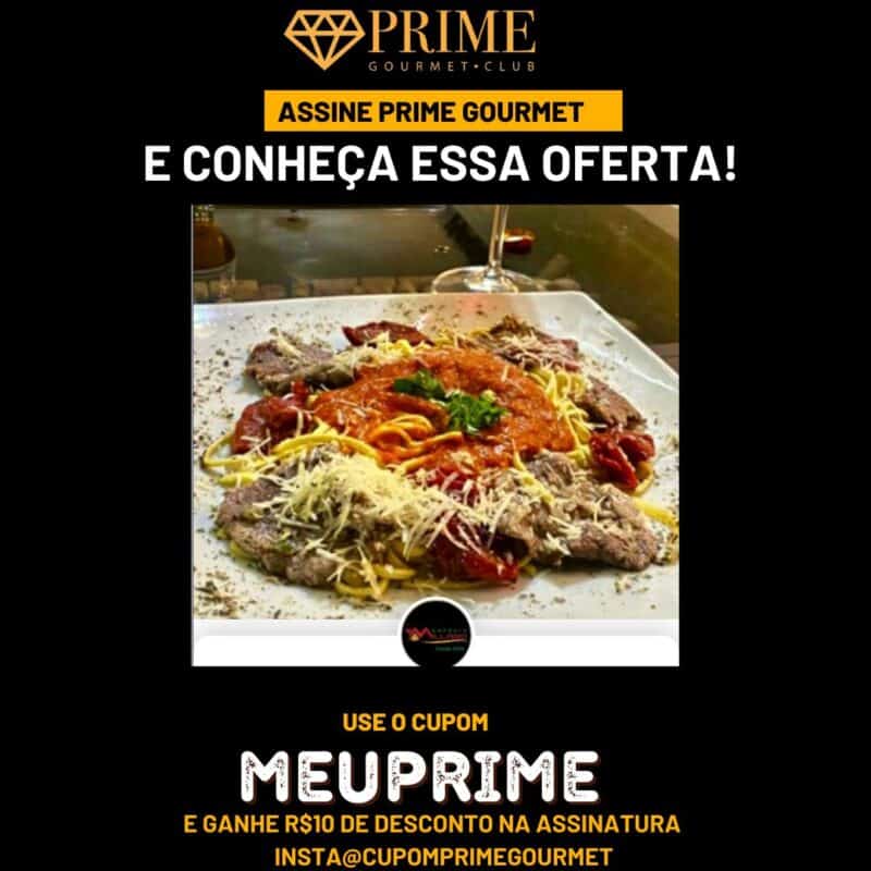 cupom desconto prime gourmet milano