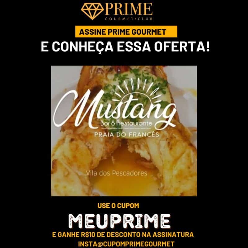 cupom desconto prime gourmet mustang