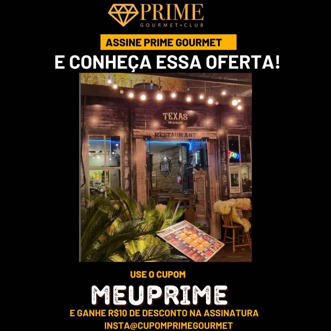 cupom desconto prime gourmet texas