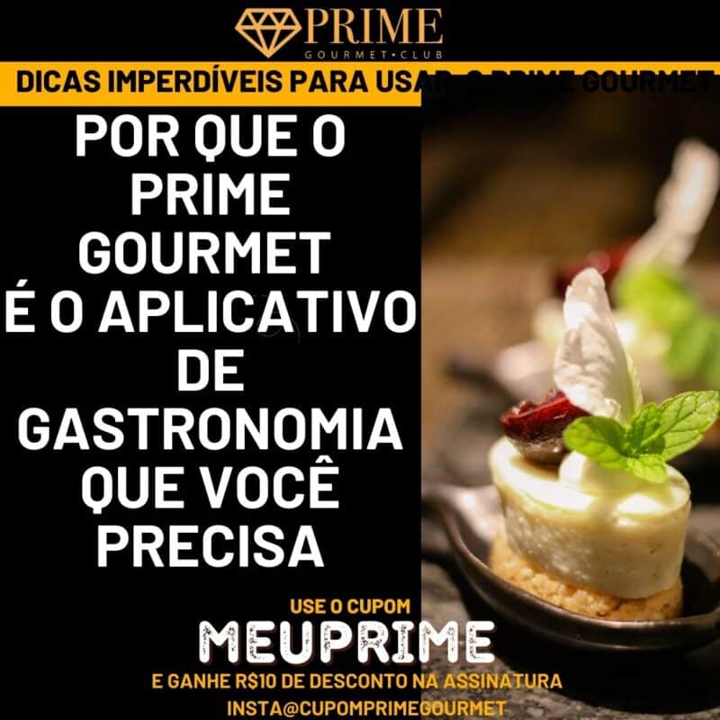 Aplicativo Prime Gourmet para gastronomia