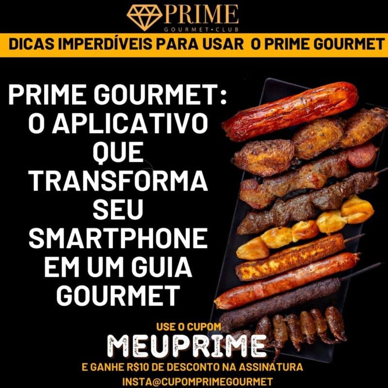 Aplicativo Prime Gourmet transformando smartphone em guia gourmet