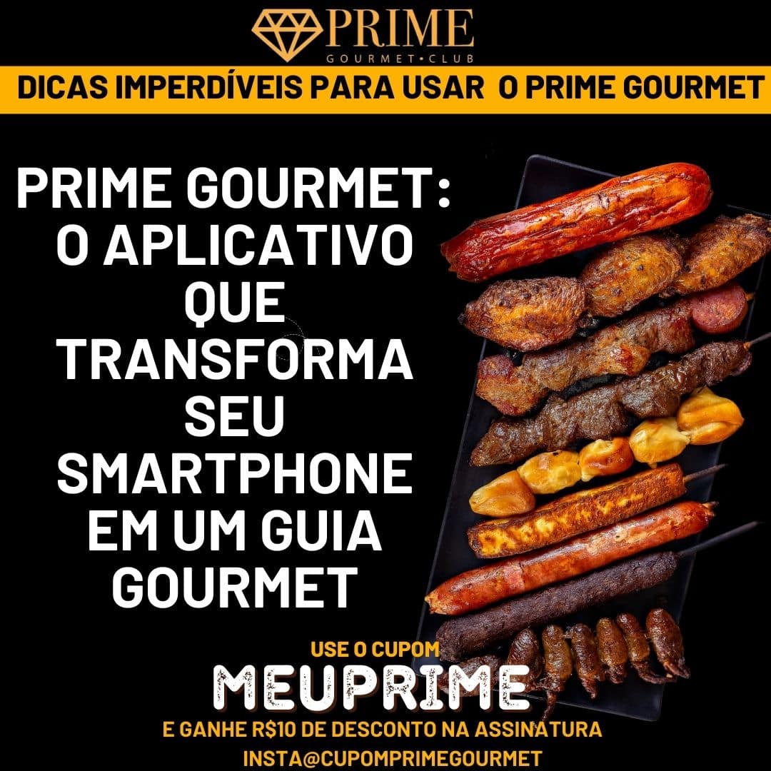 Aplicativo Prime Gourmet transformando smartphone em guia gourmet