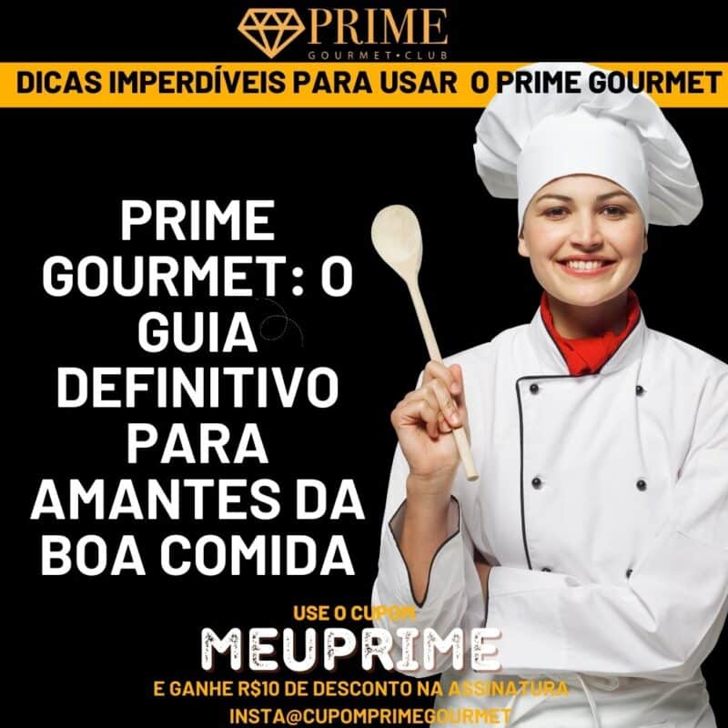 Capa do guia Prime Gourmet para amantes de boa comida