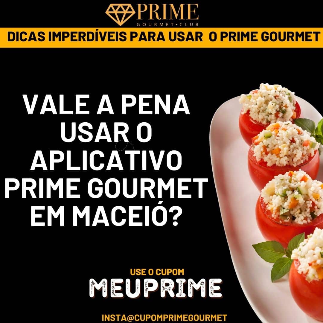 Aplicativo Prime Gourmet sendo utilizado em Maceió