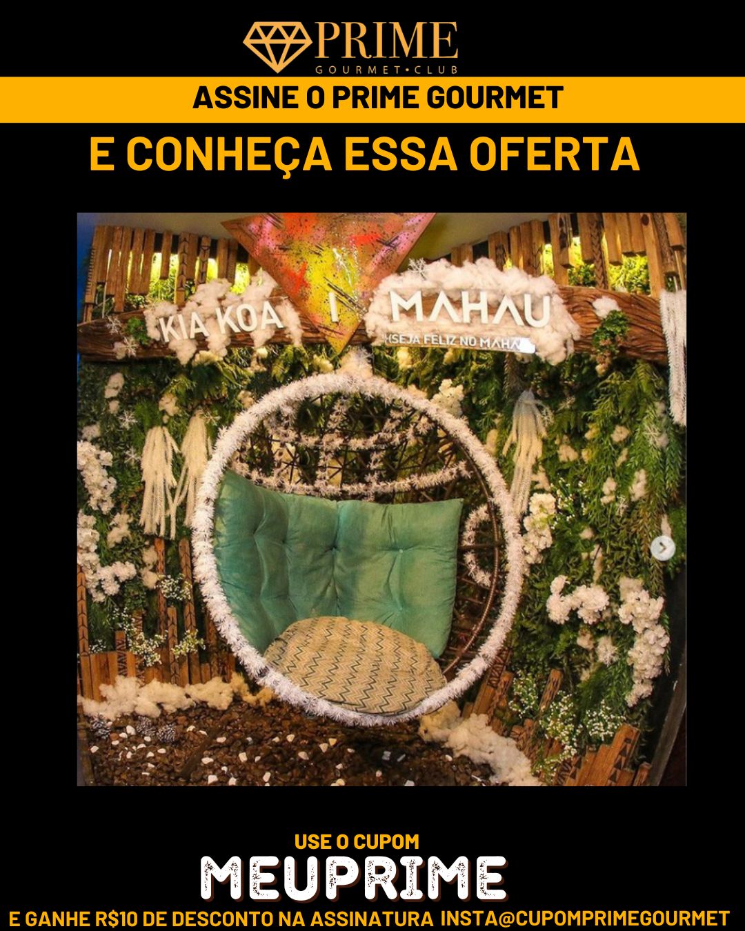 Mahau Prime Gourmet, assinatura de serviço de comida