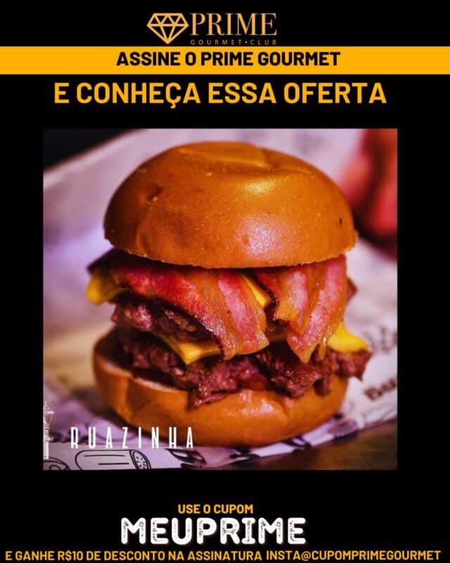 Imagem promocional Assine o Prime Gourmet Ruazinha