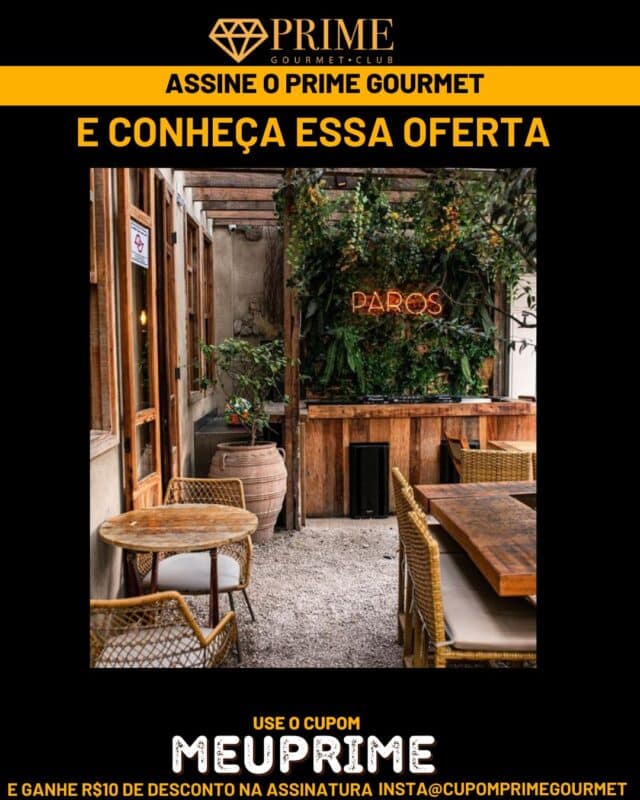 Prime Gourmet SÃO PAULO - PAROS BAR ( COMBO)