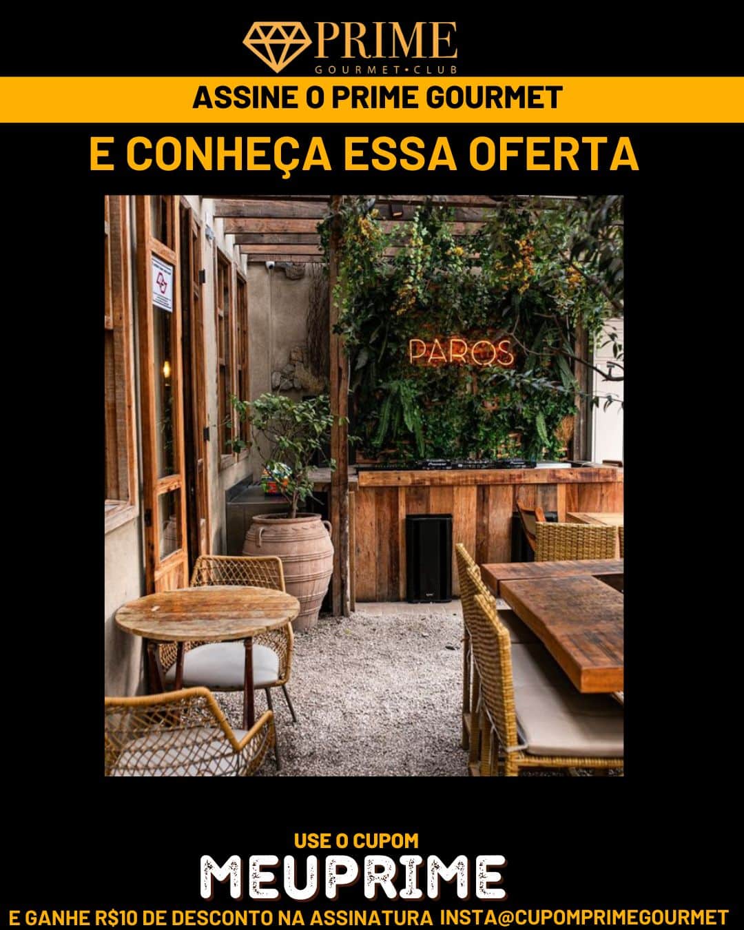 Prime Gourmet SÃO PAULO - PAROS BAR ( COMBO)