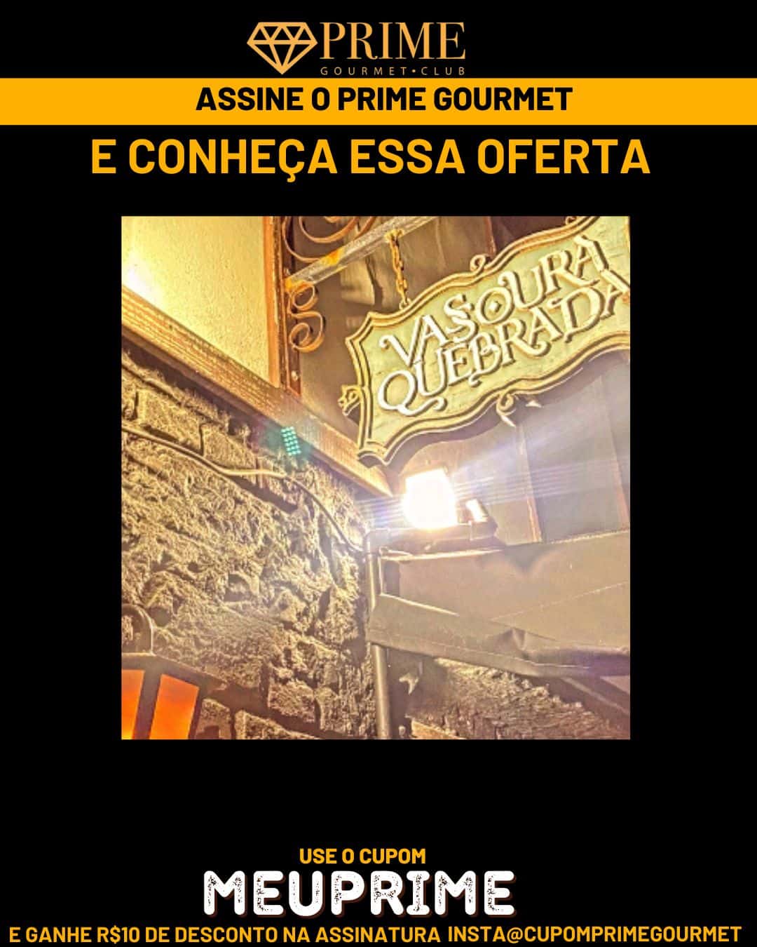 Vassoura quebrada em fundo branco