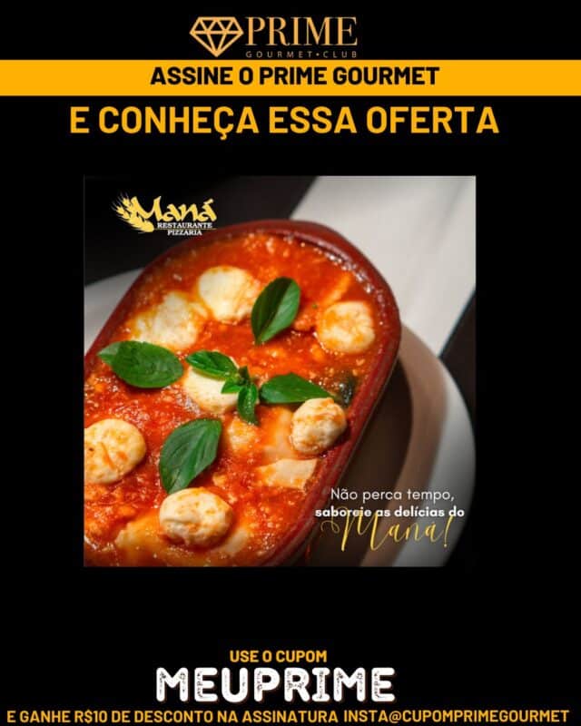 Imagem promocional do Prime Gourmet Mana