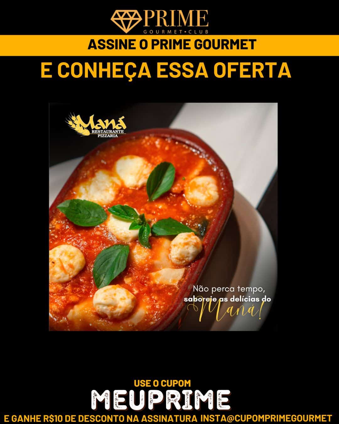 Imagem promocional do Prime Gourmet Mana