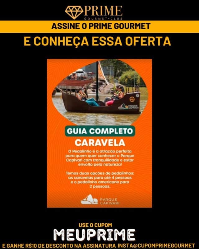 Prime Gourmet - Parque Capivari Pedalinho Americano