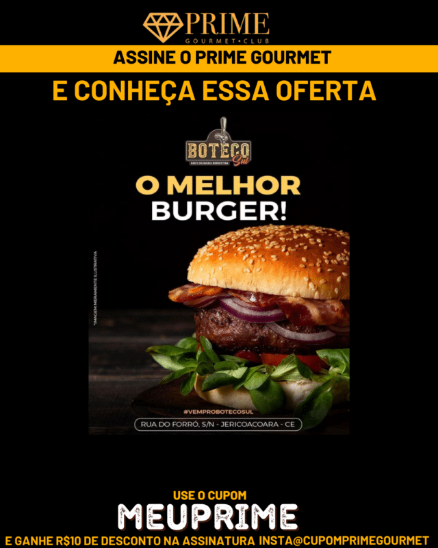 Imagem promocional Prime Gourmet do Boteco Sul