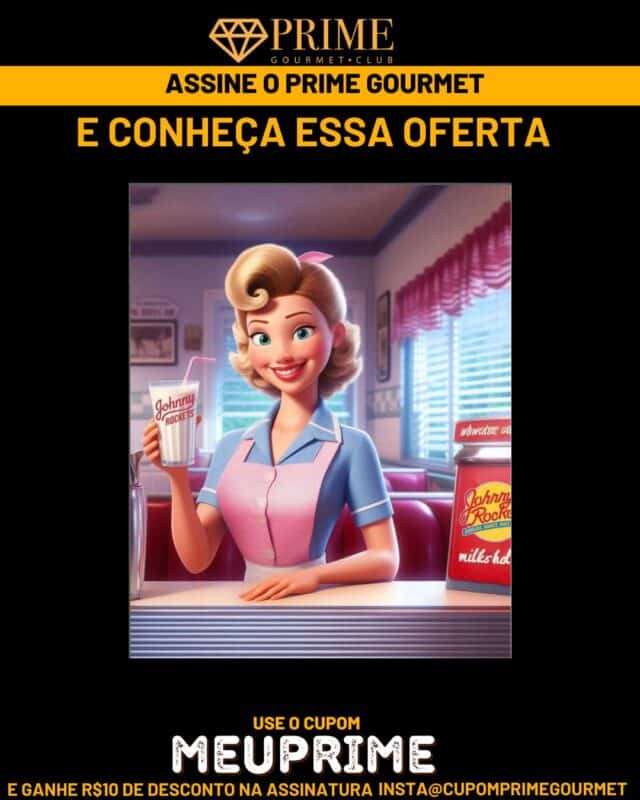 Johnny assinando o Prime Gourmet