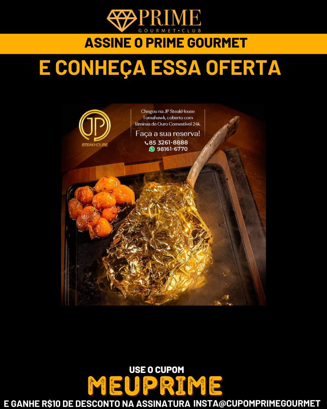 JP Steakhouse Prime Gourmet Club cupom desconto