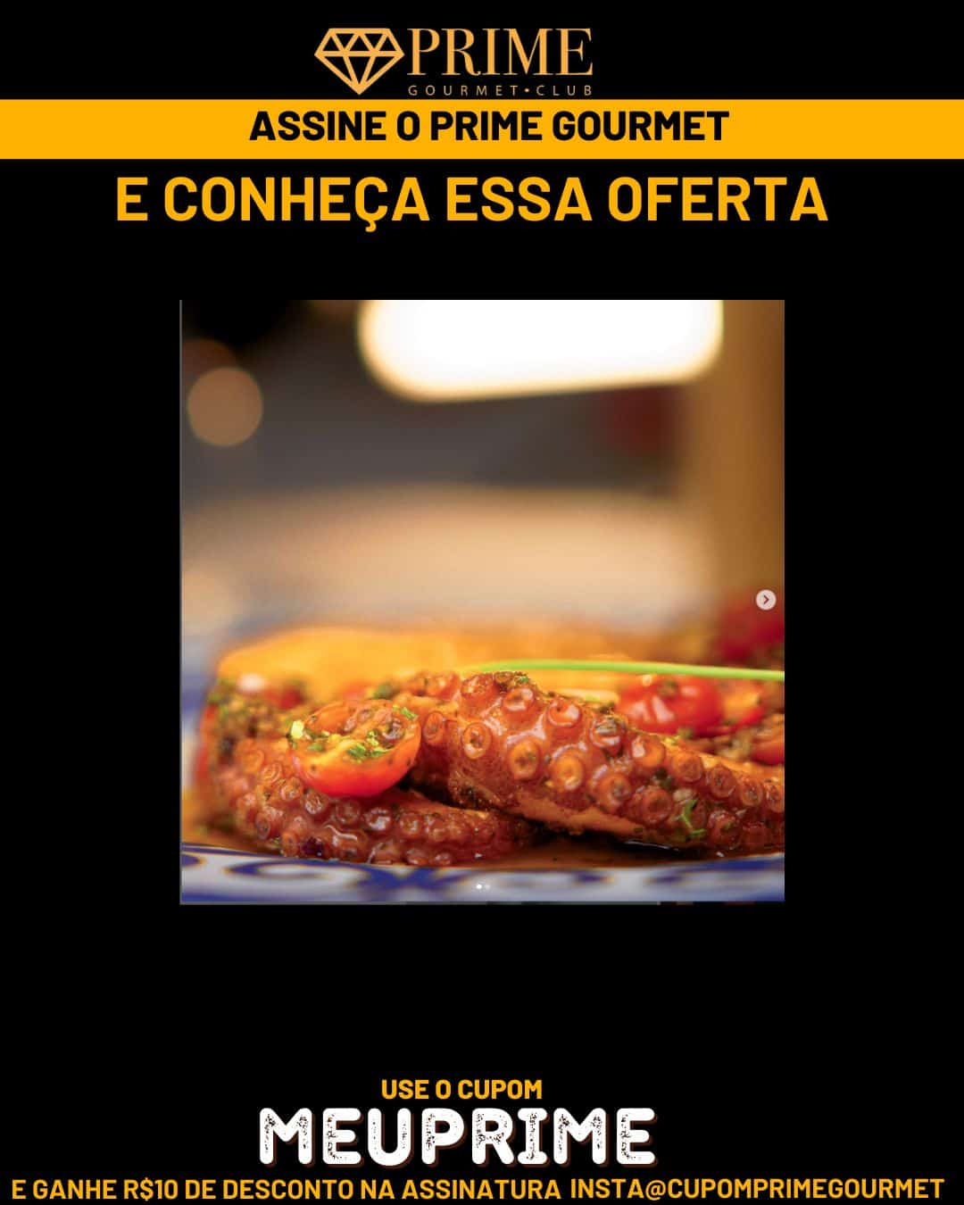 Imagem promocional do Prime Gourmet assinado por Matisse