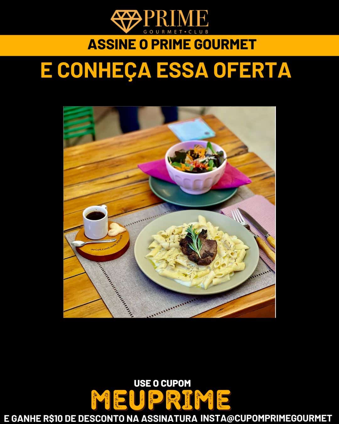 Imagem promocional do Nupe Café Prime Gourmet Club