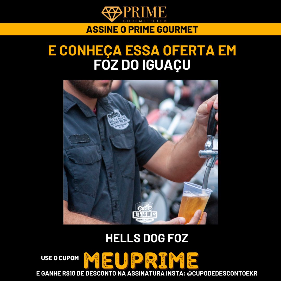 Promoção Prime Gourmet em Foz do Iguaçu.