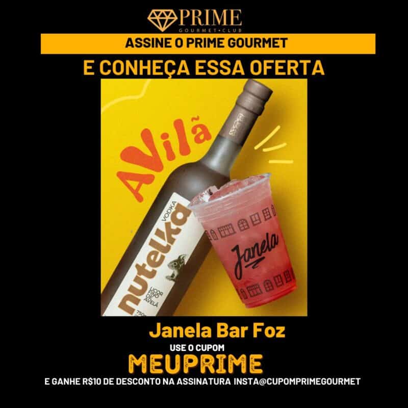 Promoção Prime Gourmet Club com garrafa de vodka.