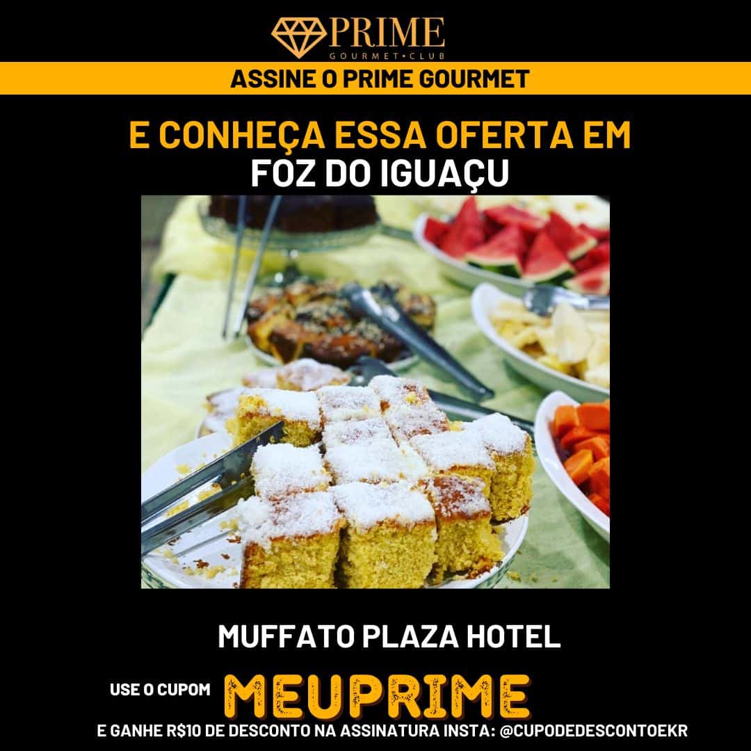 Buffet de hotel, oferta gourmet em Foz do Iguaçu.