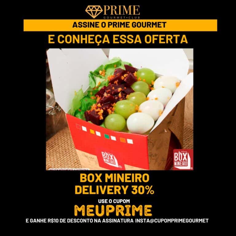 PRIME GOURMET BOX,PRIME GOURMET BOX MINEIRO,BOX MINEIRO DELIVERY