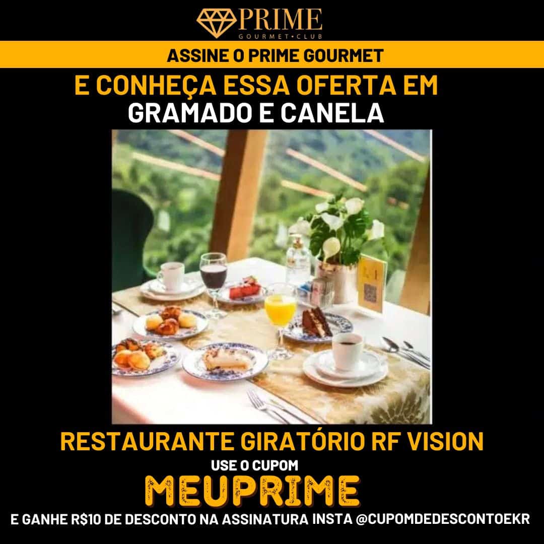 Desconto em restaurante com vista em Gramado e Canela.