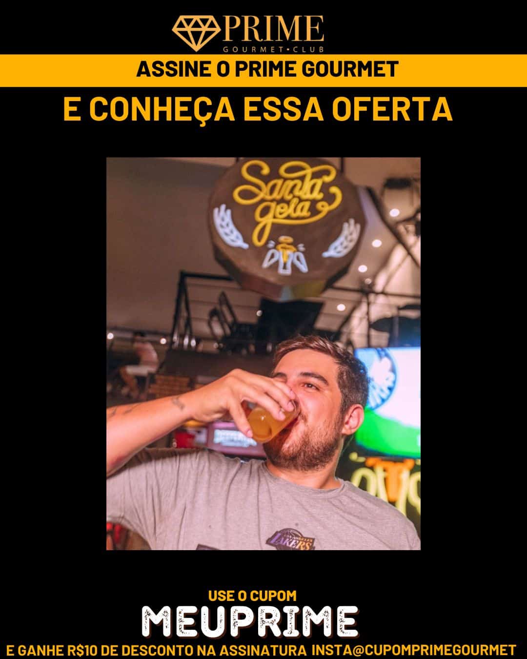 Imagem promocional Santa Gela Prime Gourmet