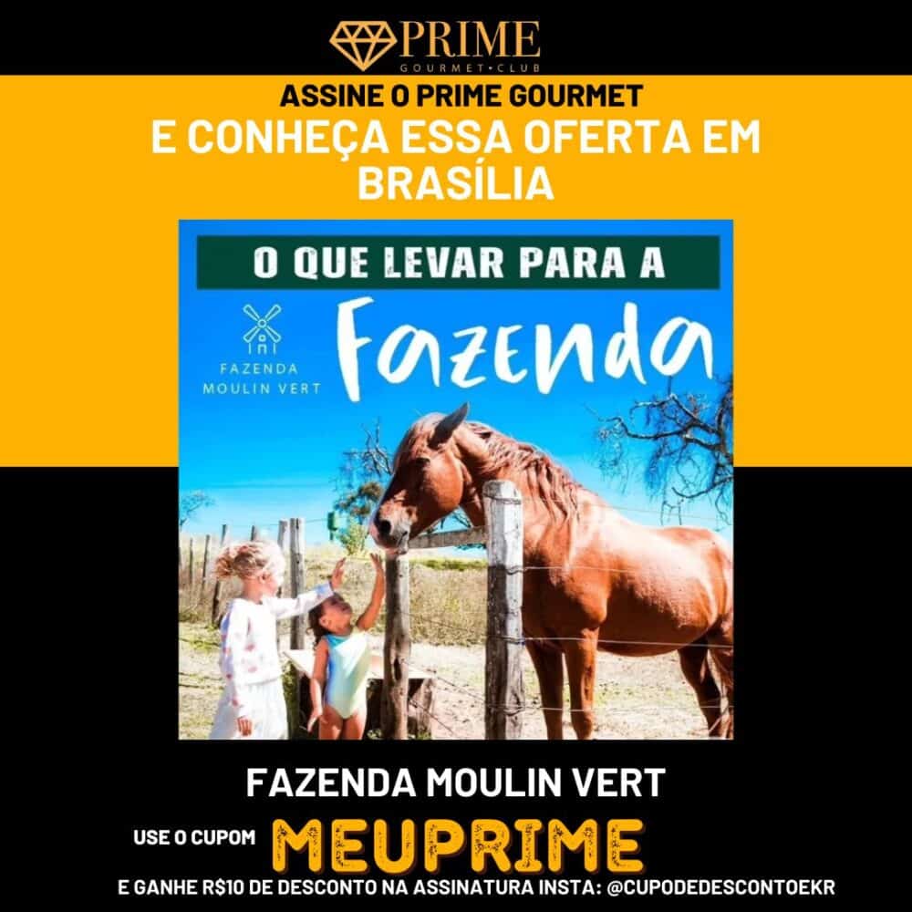 Crianças interagindo com cavalo na Fazenda Moulin Vert.