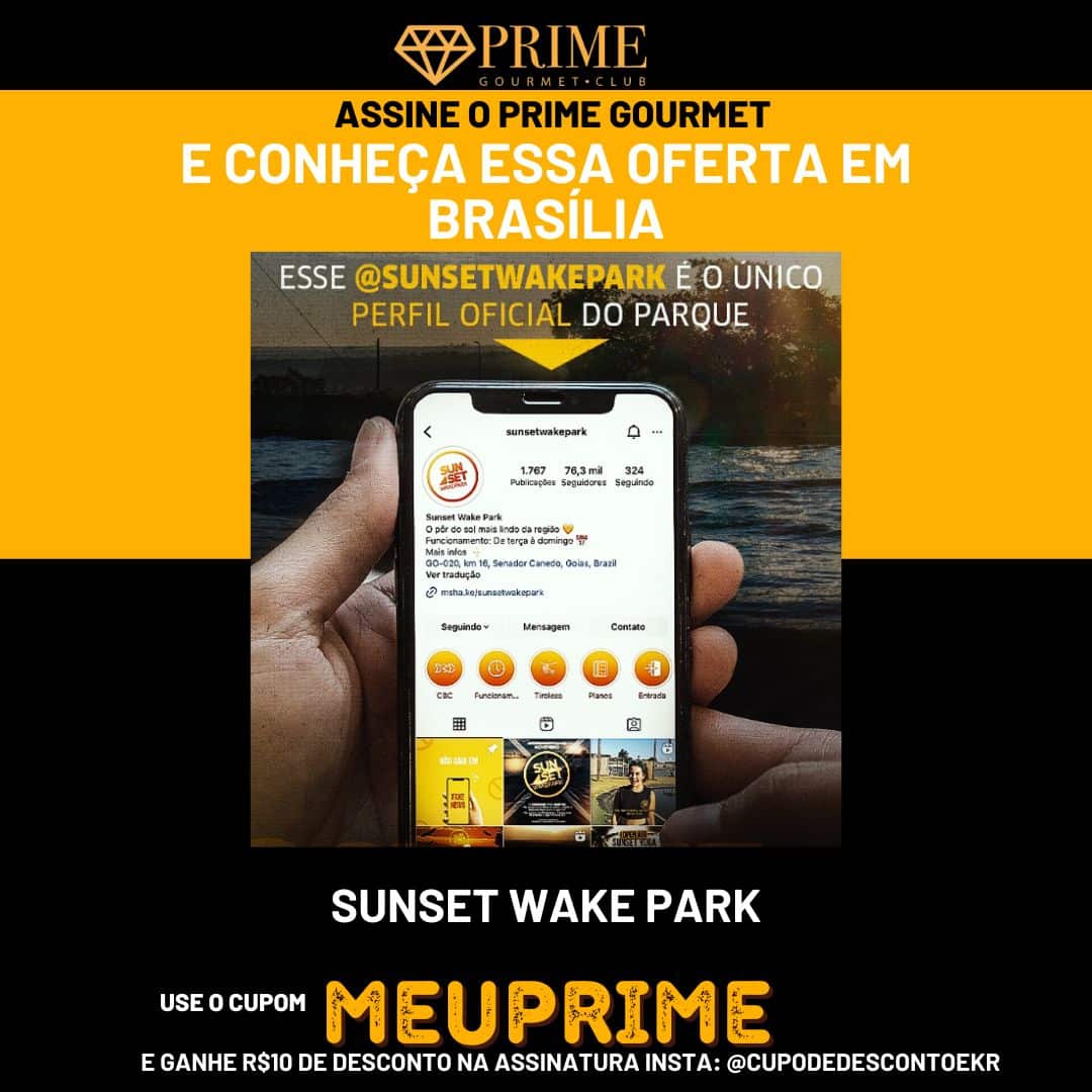 Promoção Prime Gourmet Club em Brasília com cupom.