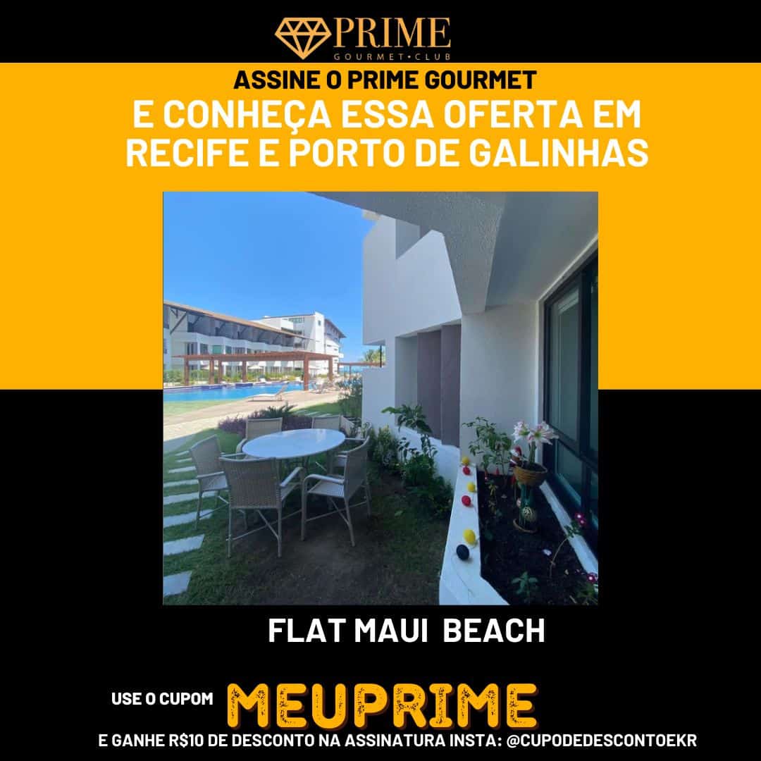 Promoção Prime Gourmet Club em Recife e Porto de Galinhas.