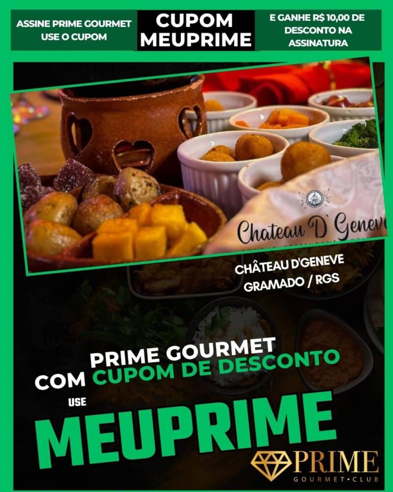 Cupom Prime Gourmet para fondue em Gramado