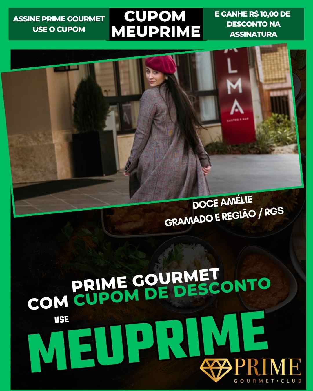 Cupom MEUPRIME Prime Gourmet Gramado