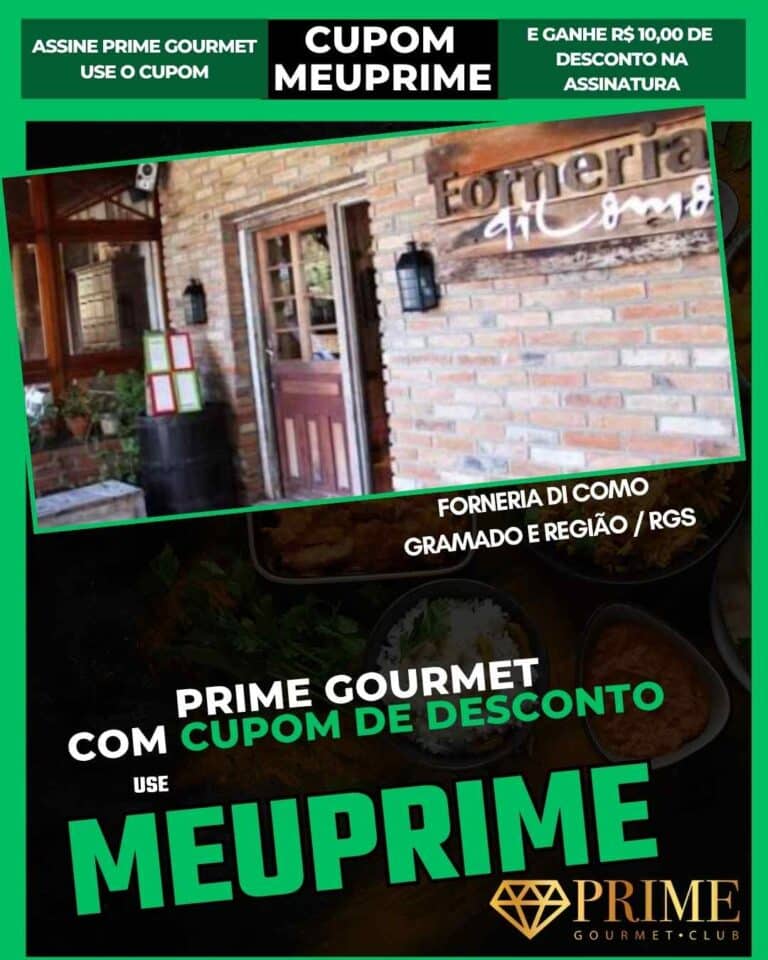 cupom prime gourmet gramado