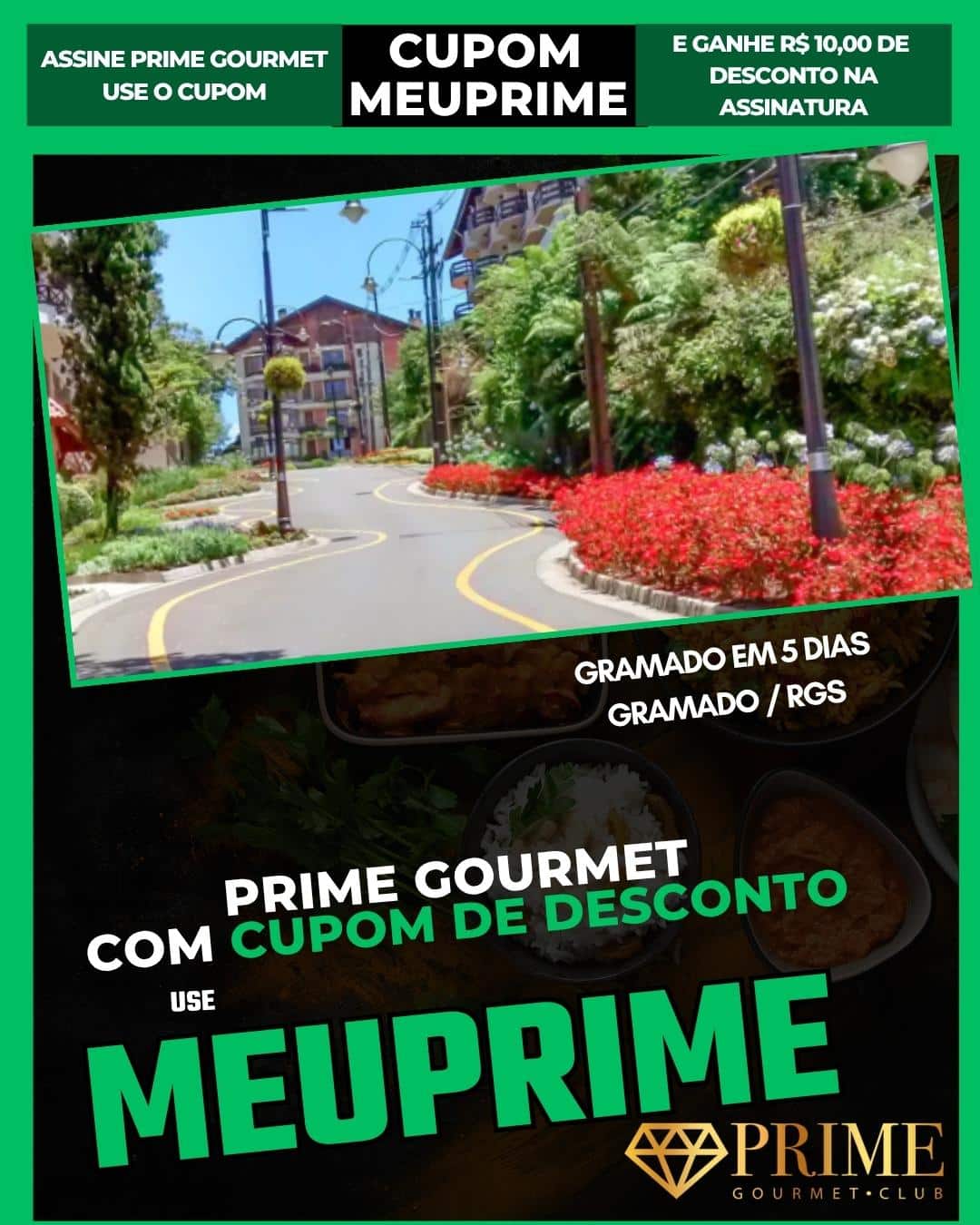 Cupom Prime Gourmet em Gramado, RGS