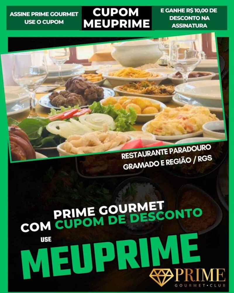 Mesa farta com cupom de desconto Prime Gourmet