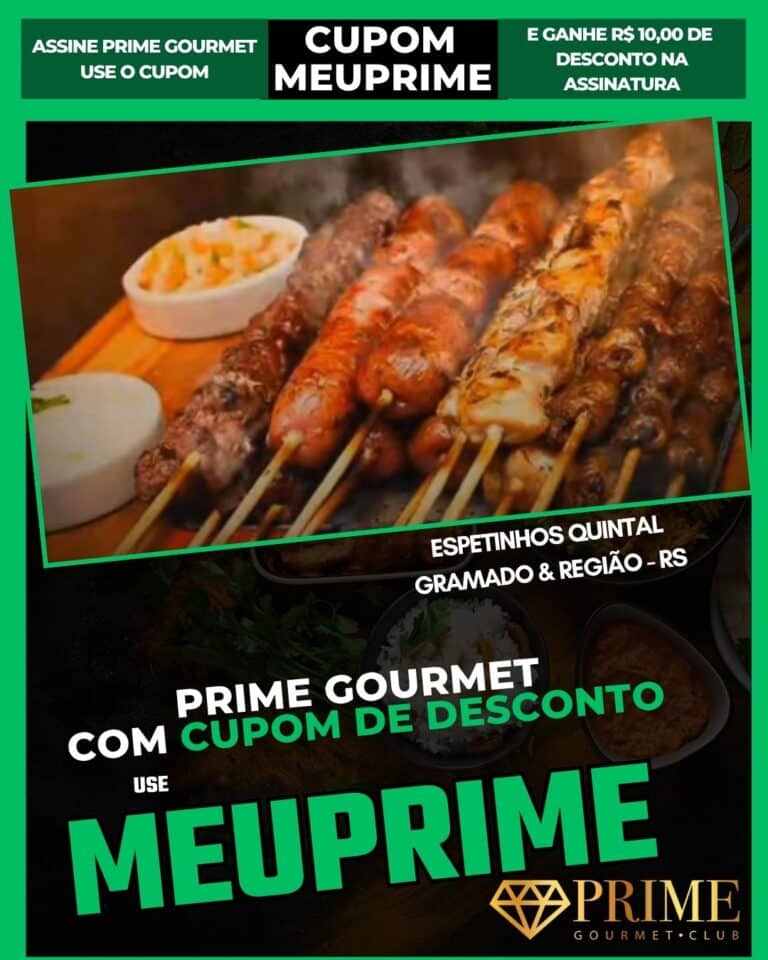 cupom prime gourmet gramado