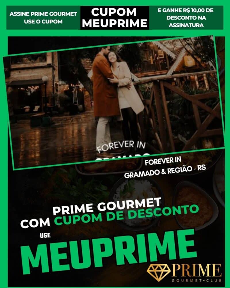 Cupom MEUPRIME Prime Gourmet Gramado desconto