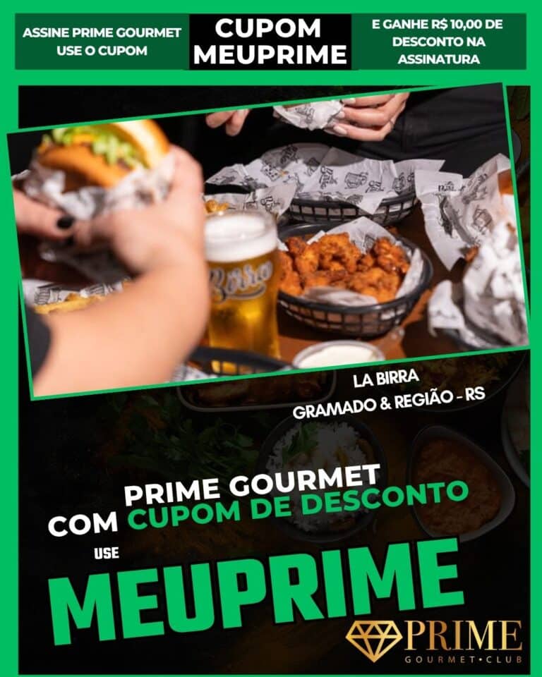 cupom prime gourmet gramado