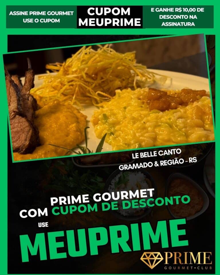 cupom prime gourmet gramado