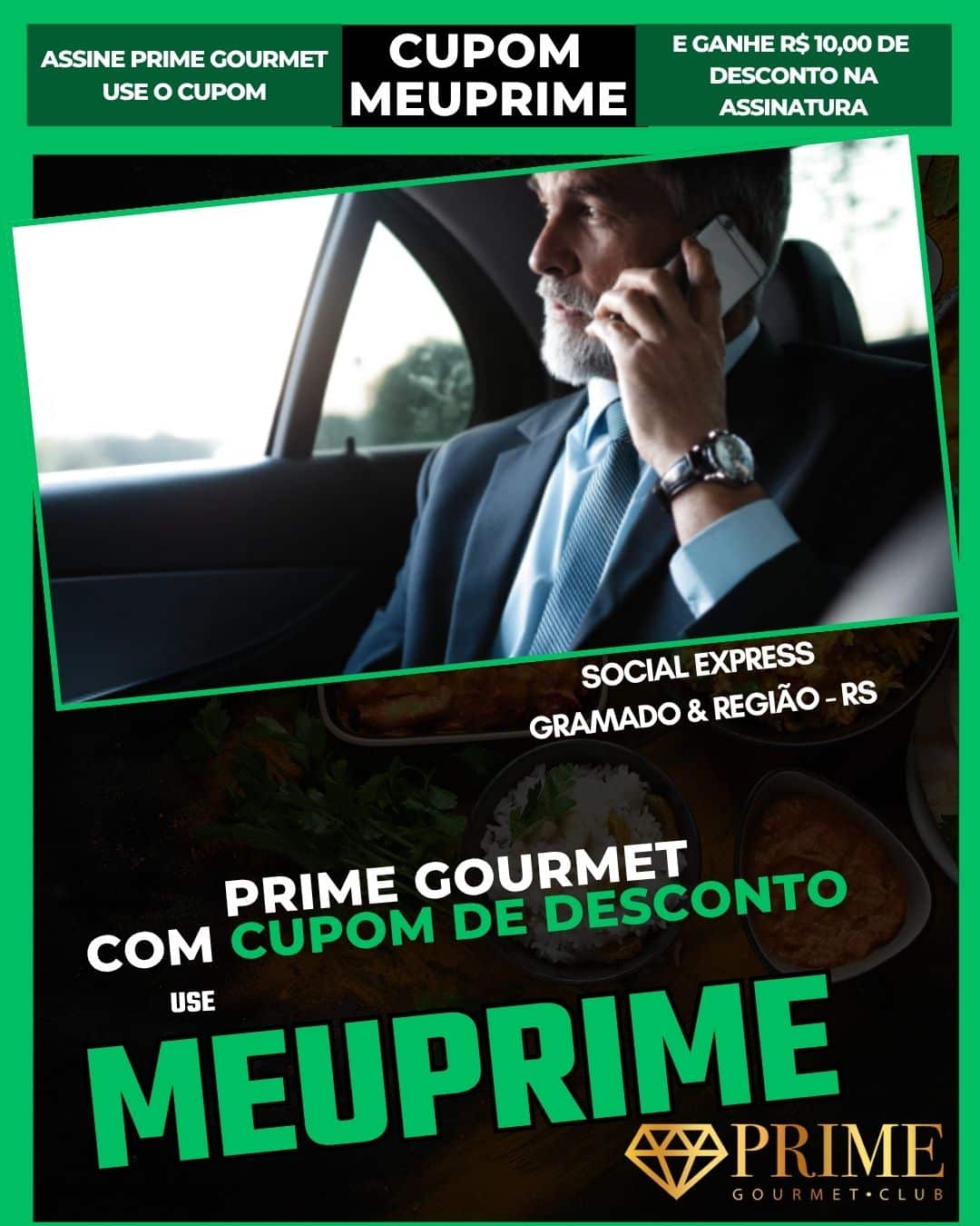 Cupom MEUPRIME para desconto Prime Gourmet