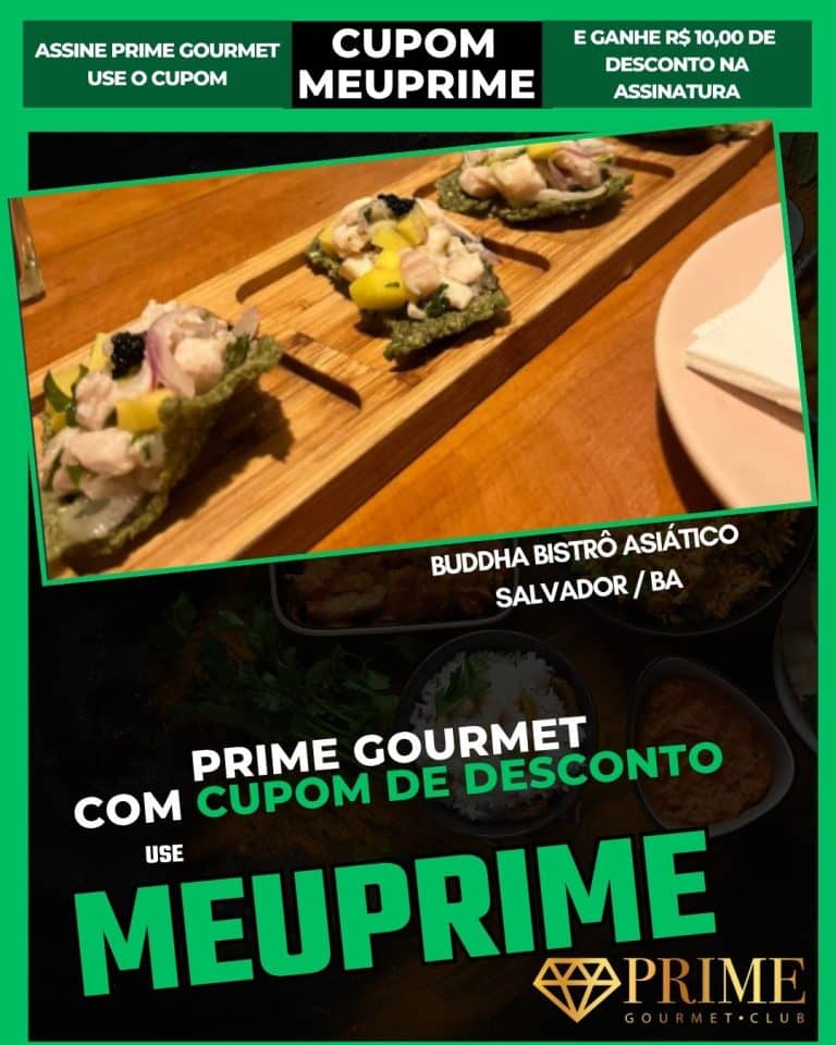 cupom Prime Gourmet Salvador