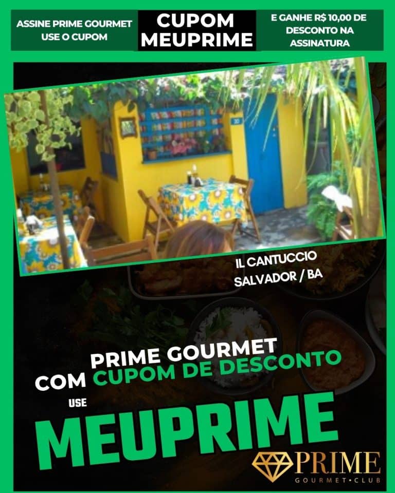 cupom Prime Gourmet Salvador