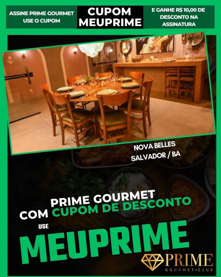 cupom Prime Gourmet Salvador