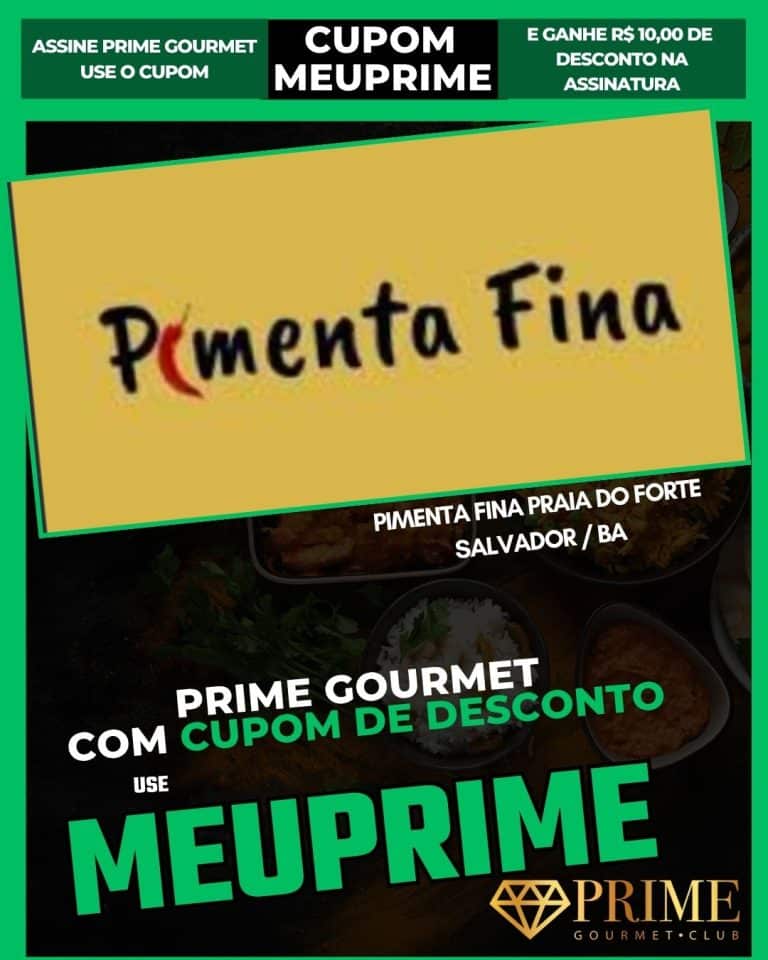 cupom Prime Gourmet Salvador